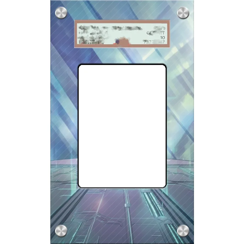 Art Display for Pokemon Cobalion Card PTCG Keychain Anime Game Collectibles Anime Merchandise Acrylic Protective Case Toys Gif