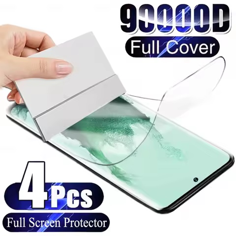 4Pcs Hydrogel Film Screen Protector For Samsung Galaxy S23 S25 S22 S24 S21 Ultra Plus For Samsung Galaxy S24 S23 S21 FE Film