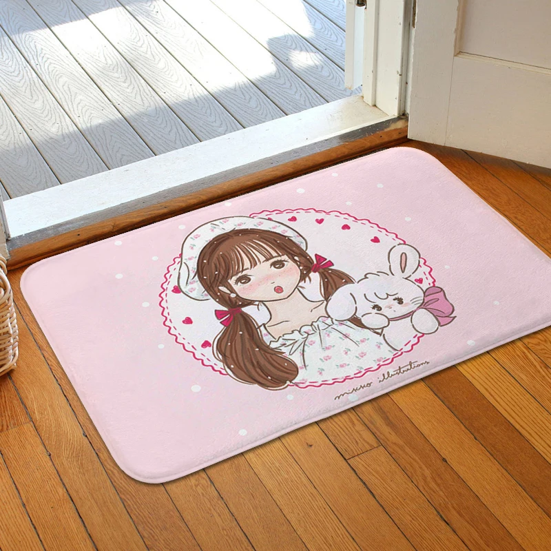 Bathroom Foot Mat Non-slip G-Mikko Kitchen Balcony Hallway Carpet Slip-resistant Entrance Door Doormat Bedroom Living Room Rug