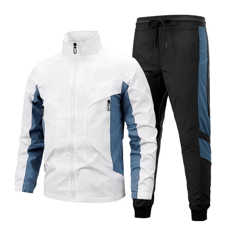

Men's Tracksuit New Spring Autumn Suits Casual Sportswear Sets Jacket+Pants 2 Pieces Sets Young Male Korean Version Sweatsuit