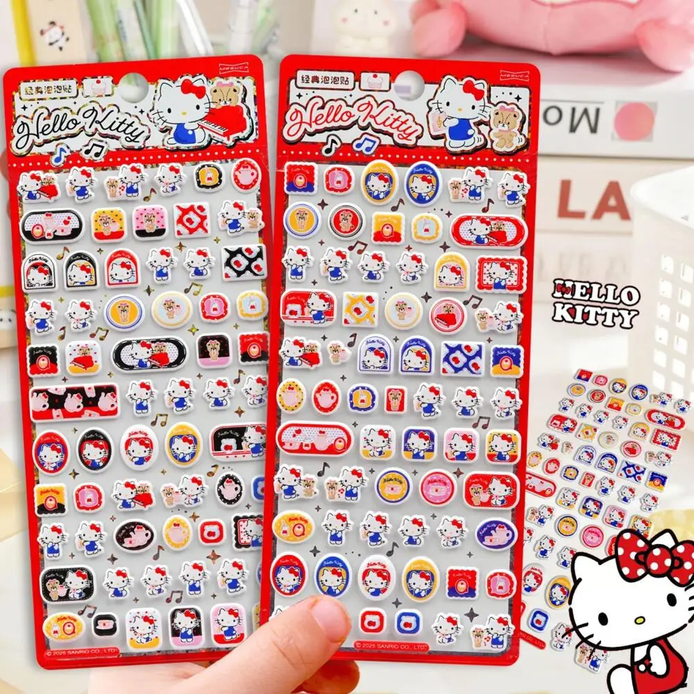 

Sanrio Hello Kitty Three-Dimensional Mini Bubble Cotton Stickers Diy Notebook Phone Case Camera Decoration Girl's Birthday Gift