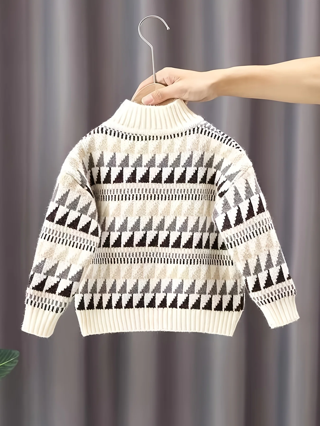 Boys' Sweater Pullover, New Autumn and Winter Style, Stylish Korean Version for Baby Boys, Outerwear for Young Children, Knitted Base Shirt