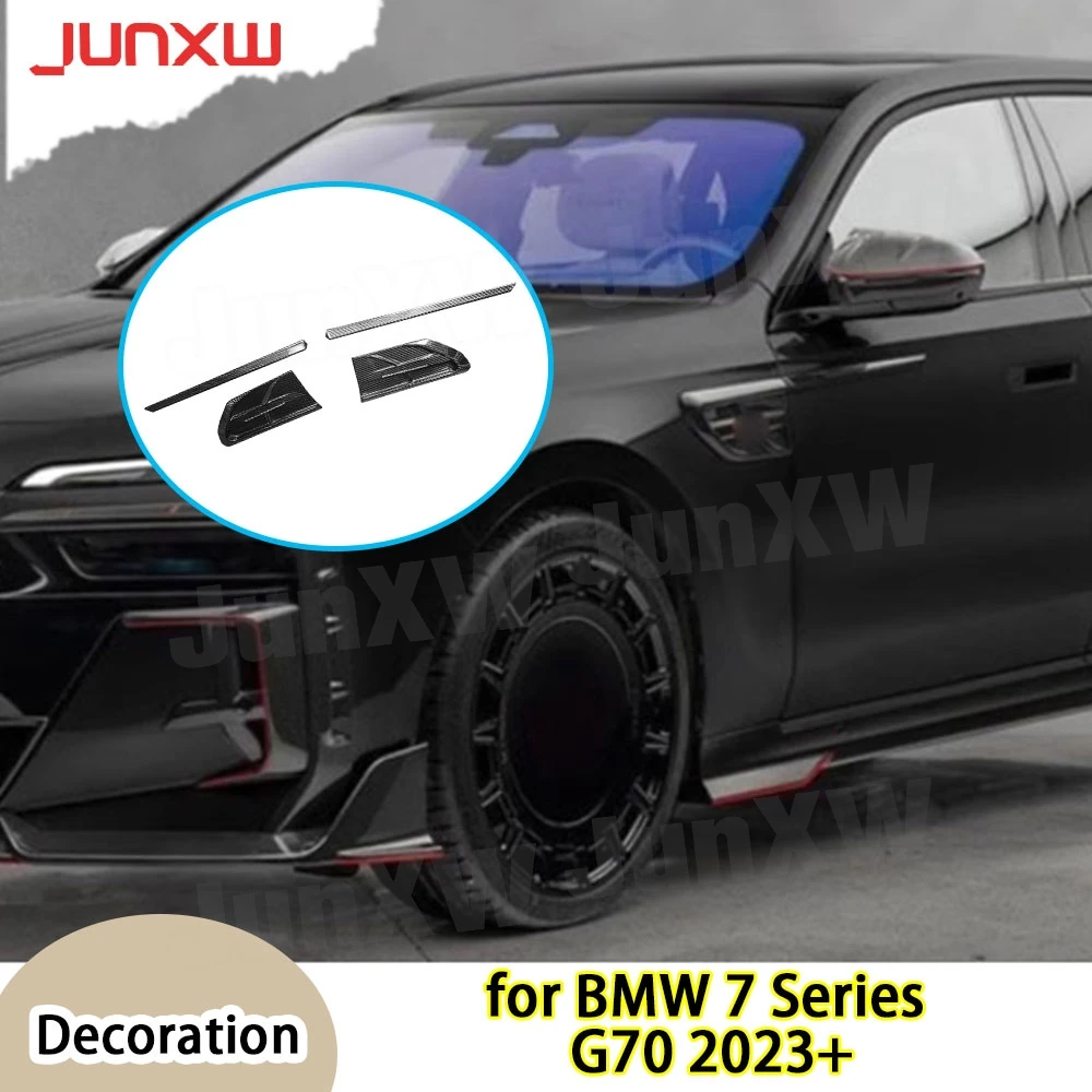 

Сухие боковые разветвители крыльев из углеродного волокна для BMW 7 серии G70 2023 + боковые разветвители FRP, автомобильные аксессуары, комплекты кузова