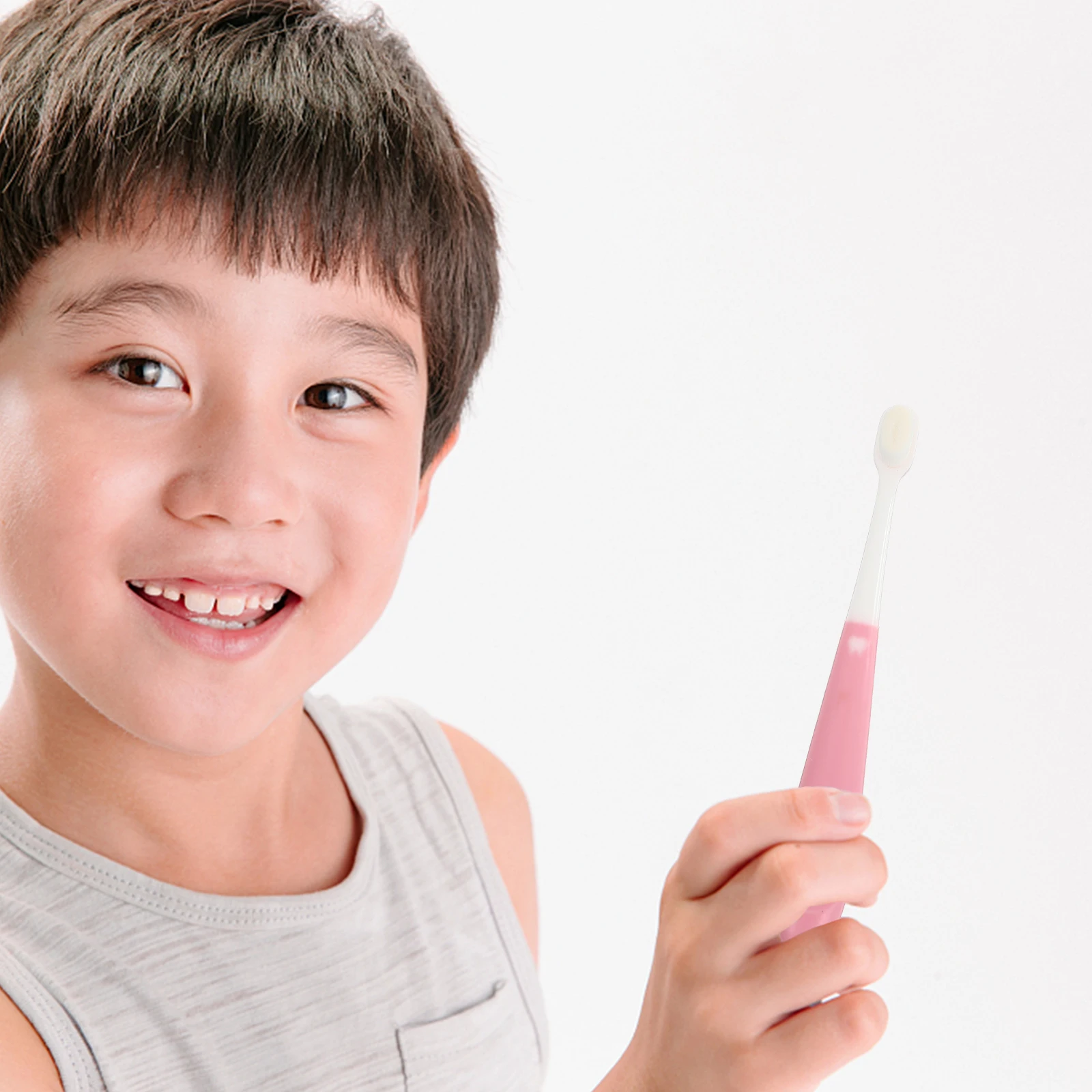

Children Toothbrush P Soft Bristles Non Slip H Grade Material Safe Kids Teeth Portable Storage Bucket Pink Baby