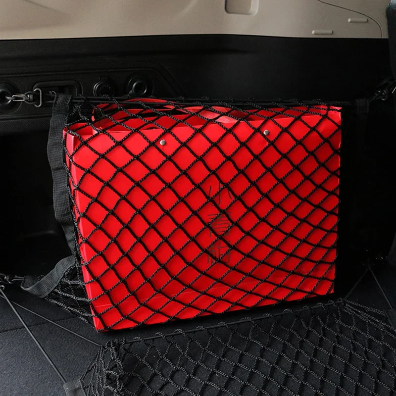 Car Trunk Luggage Storage Elastic Mesh Crille Net Auto Interior Accessories For Subaru Forester Ascent Outback Legacy XV WRX BRZ