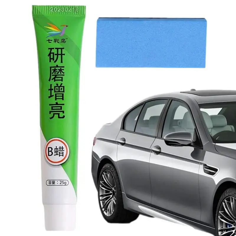 

Scratch Remover For Vehicles Universal Polish Wax Detailing Compound With Sponge Car Portable Cleaner Detergent Cleaning