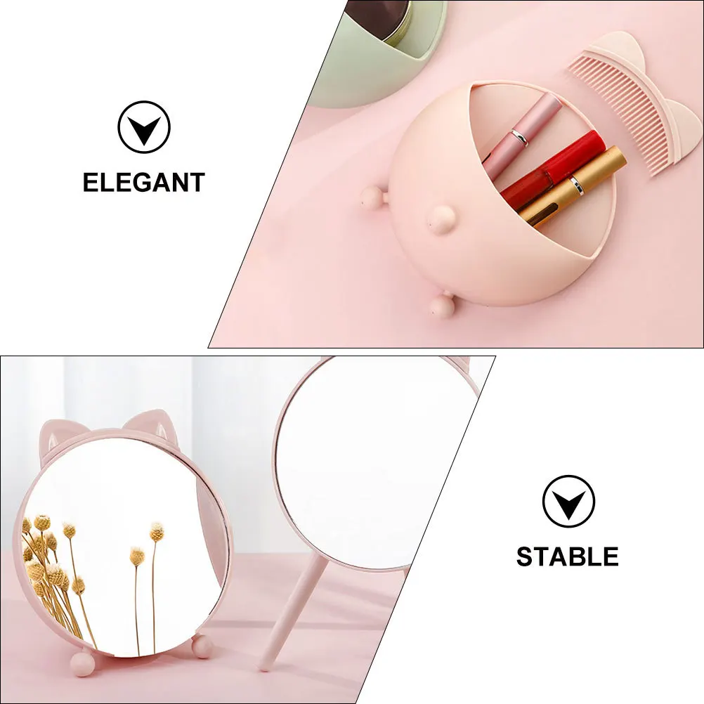 Eleganckie lustro stołowe, szykowny design, gładkie krawędzie, trwały materiał, kompaktowy rozmiar, idealne na toaletkę i do dekoracji wnętrz.