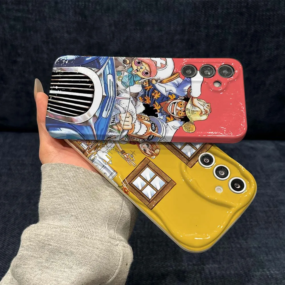 

One Piece Character Cartoon For Samsung Galaxy A73 A53 A25 A34 A51 A54 A35 A55 A33 A56 A04 4G 5G Feilin Wave Oil Shell
