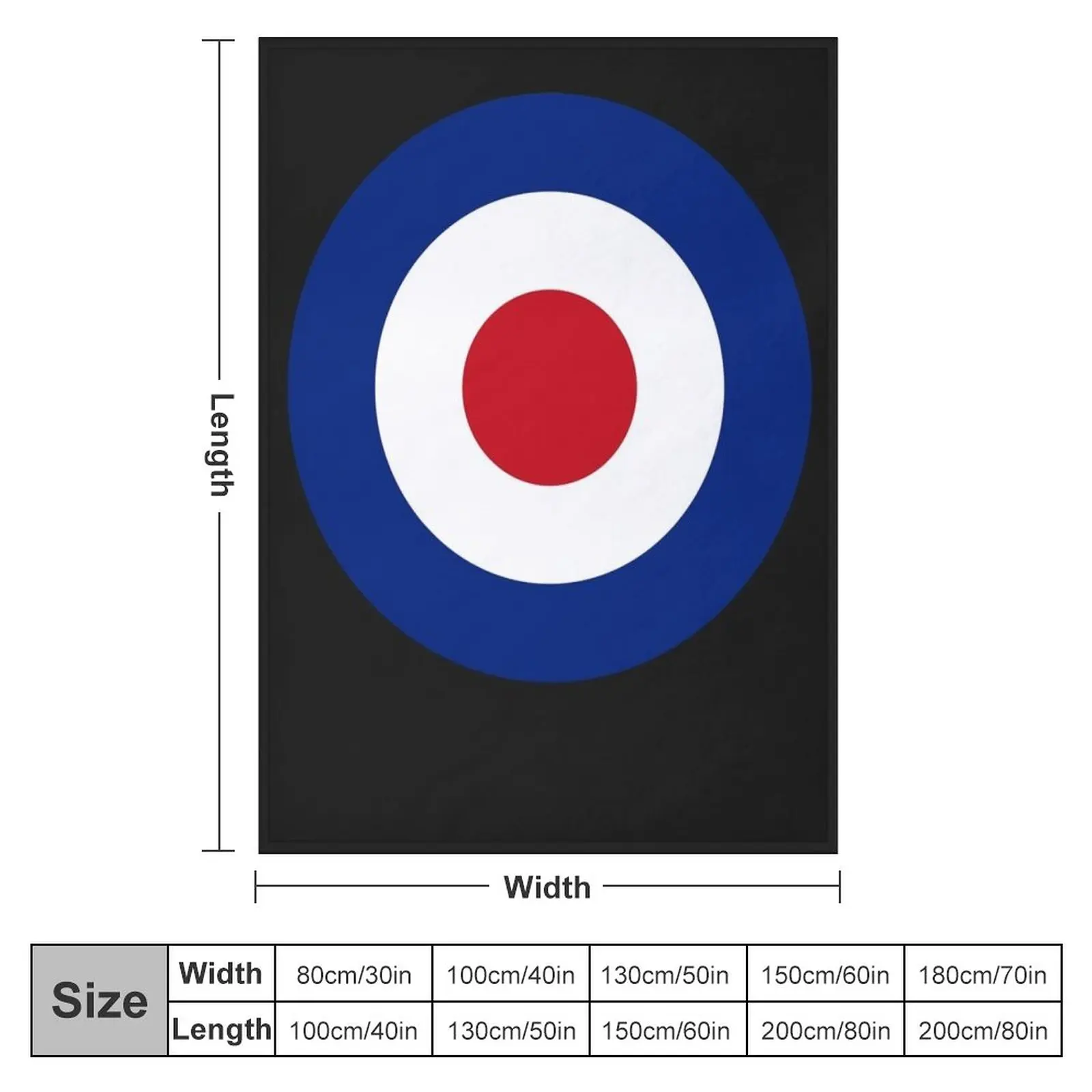 Mod roundel classic t shirt Throw Blanket Sofa Throw Blanket Flannel Blanket blankets and throws