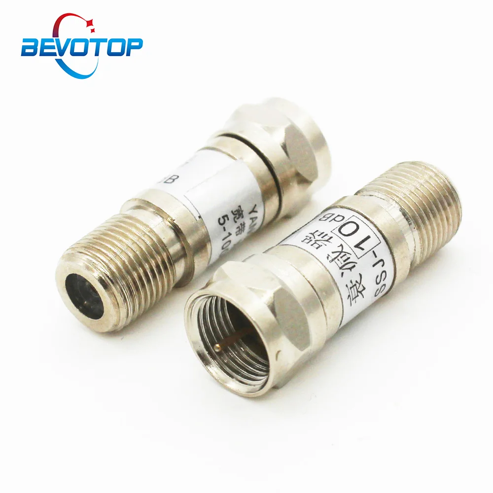 1pcs 2W 1~30db DC-1.0GHz F Male to F Female Connector TV Signal Attenuator RF Attenuator RF Accessory 75 Ohm