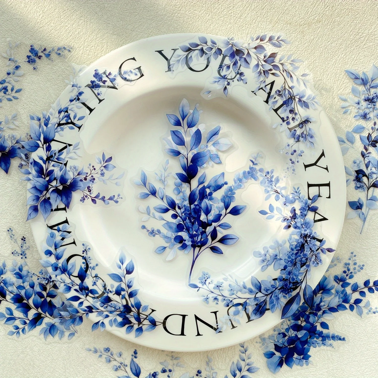 Journamm 20pcs Branches DIY Journal Material PET Stickers Scrapbooking Arts and Crafts Projects Decor Photo Album Collage