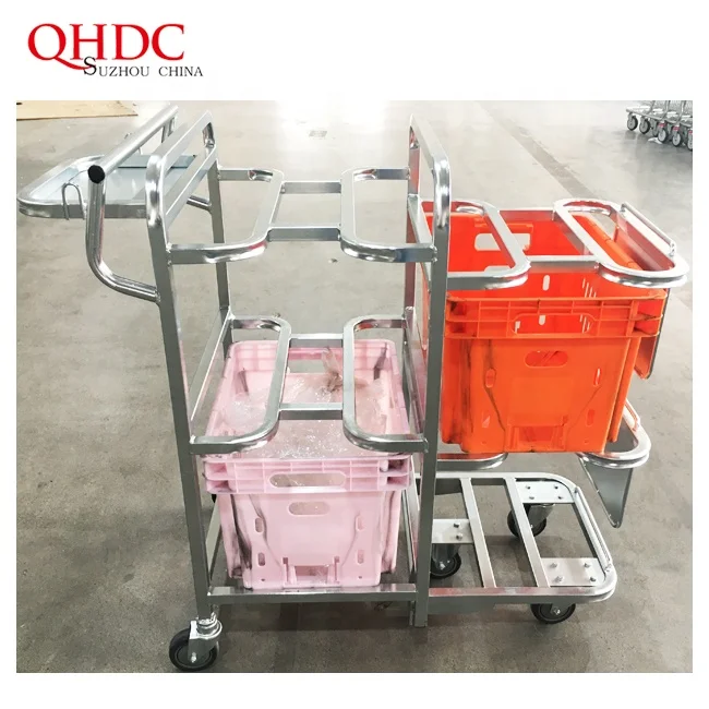 Carro De Cargas Ladder Order Picking Cart Groceries Equipment with Trolley Material Handling Equipment Heavy Duty Cargo Trolley