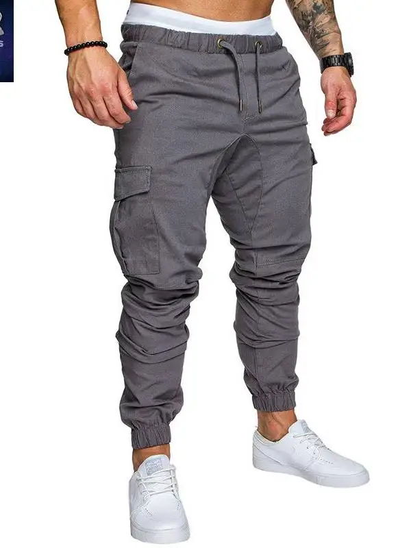 بنطلون كارجو فضفاض غير رسمي للرجال، شبابي، مناسب لفصلي الربيع والخريف، بنطلون عمل مستقيم الساق، بنطلون طويل مريح وفضفاض.