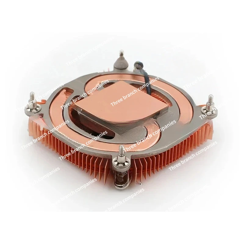 All-in-One Desktop Computer CPU Pressurizing-down Style Ultra-Thin 1U Pure Copper Heat Pipe Mute Radiator Fan