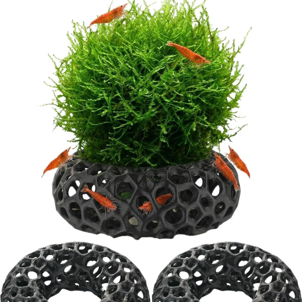 Hot selling 3D printed aquarium fish and shrimp escape house creative fish tank landscape decoration reproduction