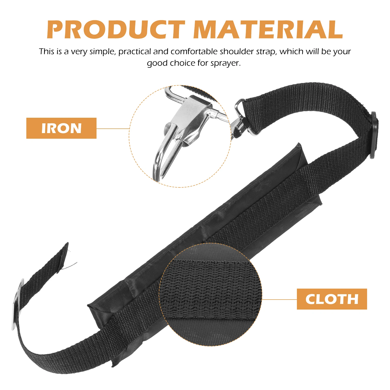

Backpack Shoulder Strap Lightweight Adjustable Weight Distribution Reduces Fatigue Comfortable Agricultural Use Sprayer