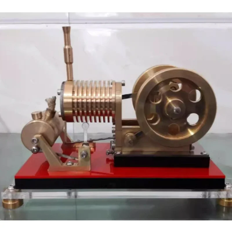 Suction Fire Type Stirling Engine Kit High-end Pure Copper Air Cylinder Heat Energy Model Physics Science Experiment Toy