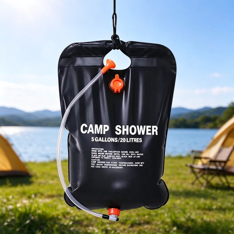 Outdoor Camping Shower Bag Solar Heating Portable Water Bag Wilderness Bathing Bag Camping Gear Outdoor Tool