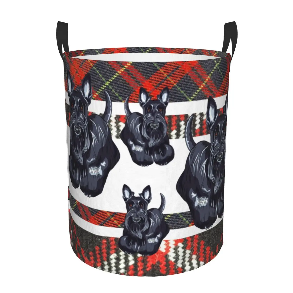 Scotty's Have Tartan Taste Laundry Basket Foldable Large Clothes Storage Bin Dog Scottie Baby Hamper