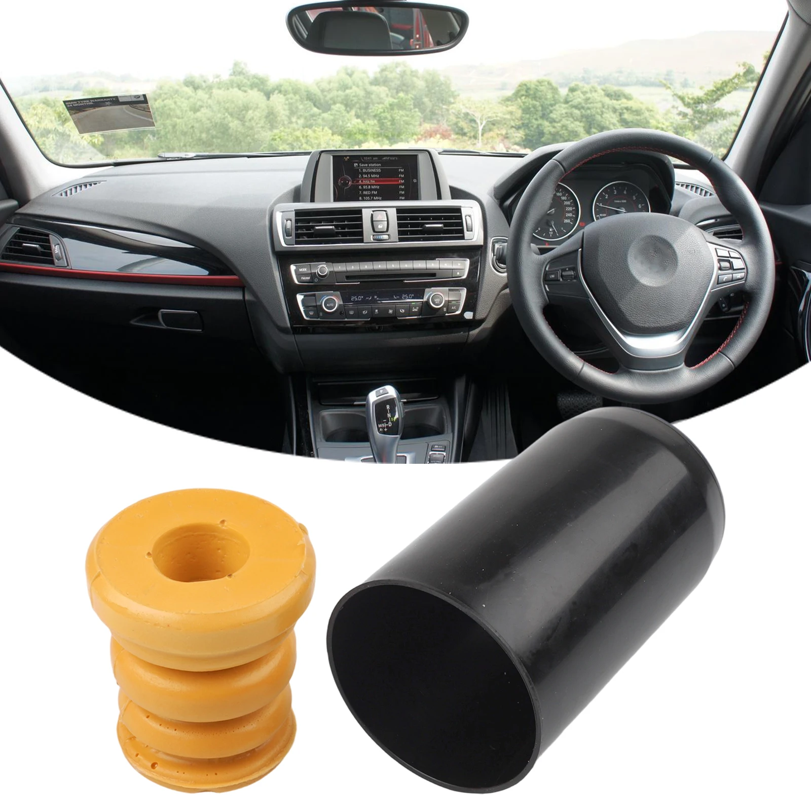 1pc para bmw série 1/3/4 f20 f21 f30 suspensão traseira do carro strut amortecedor hock acessórios 33536855439