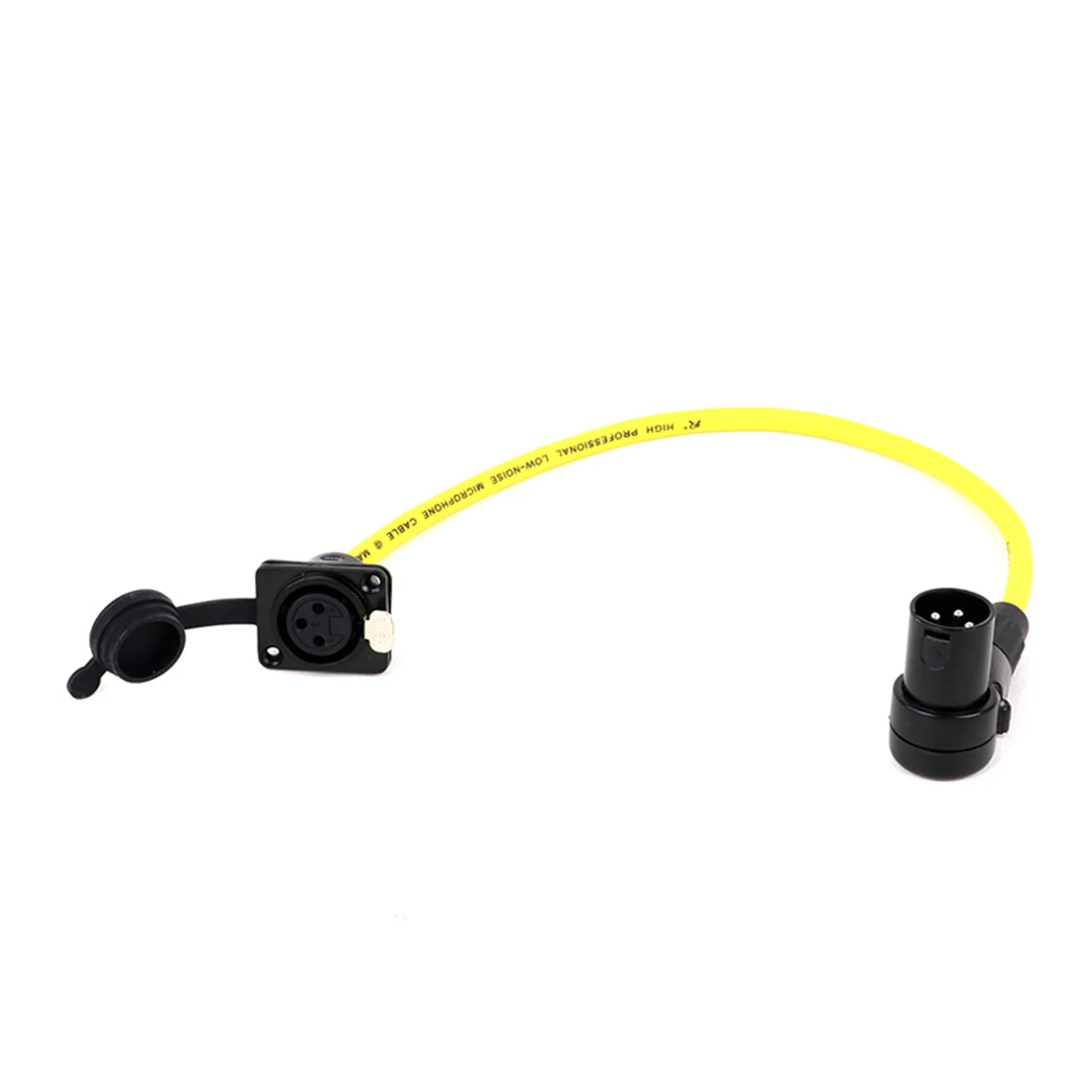XLR Cable 3Pin D-Type XLR Female Panel Mount to 3PIN XLR 90 Degree Male Connector Multicolor Cord for Microphone Mixer 0.3-15M