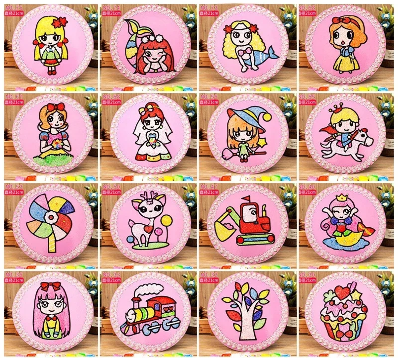 Sneeuwvlok Klei Schilderij Kinderen DIY Handgemaakte Parel Klei Schilderij Kleurrijke Modder Schilderij Tekentafel Educatief speelgoed voor kinderen