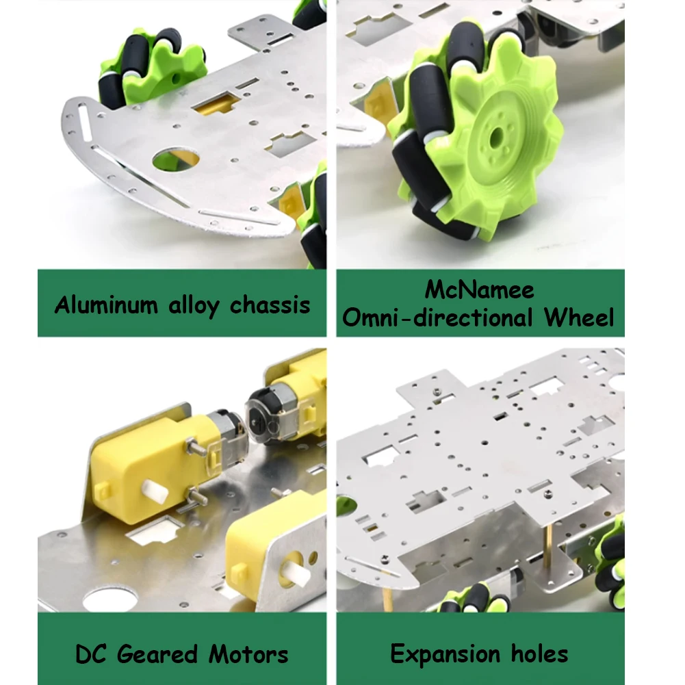 Keyes 4wd carro inteligente liga de alumínio chassis mcnamee roda para arduino rpi diy ultra-sônico obstáculo evitação bt siga trilha ca