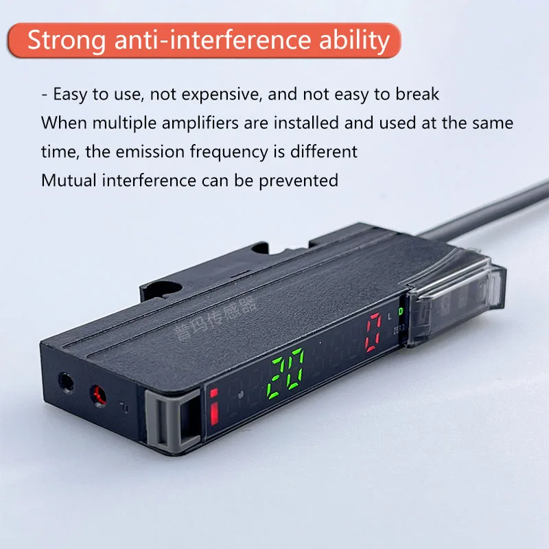 Fiber Optic Sensor Amplifier High Precision 12-24V NPN PNP NA11 FX551 Digital Display Optical Photoelectric Switch GF1-501