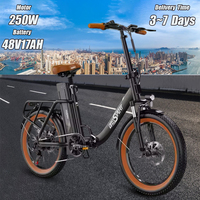 Onesport OT16-2 Folding Electric Bicycle 250W Motor 48V17Ah Lithium Battery 20\