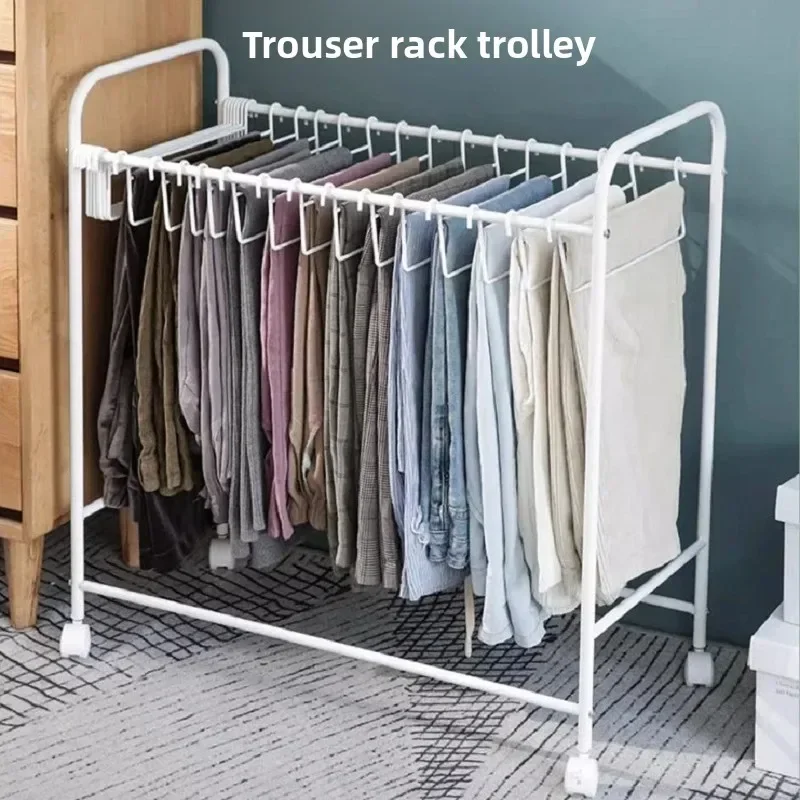 pants storage rack trolley removable pants rack wardrobe