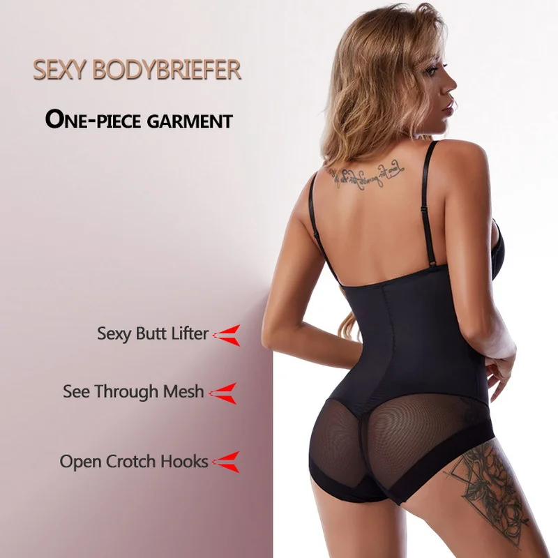 Underwire White Bodysuit Women Shapers Stretch Solid Color Silky Underwear Shapewear image 6