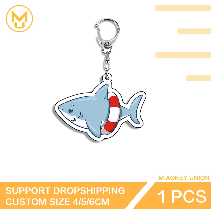 Shark Cute Animal Hanging Ornament Amusing Popular Pendant Keychain Unique Video Game Creative Personality Amusing Props