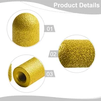 M10 Diamond Brazed Backwater Grinding Wheel Finger Bit Milling Cutter Trimming Abrasive Round Head for Dressing Quartz Stone 5