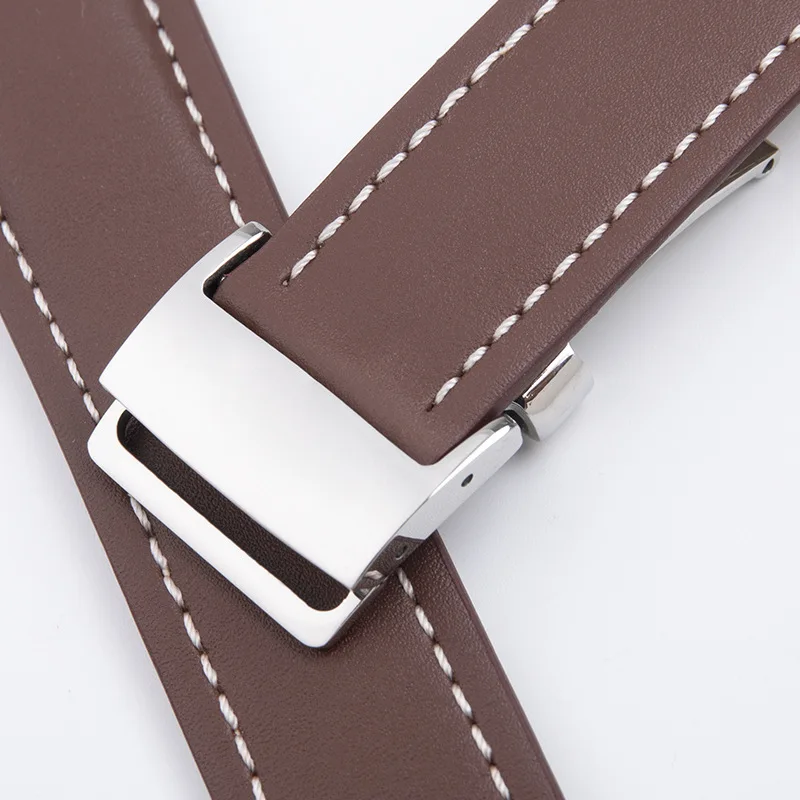 Selected Top Layer Exquisite Cow Leather Watch Strap for Breitling Aviation Timing Super Ocean Avenger Pilot 22MM24MM view 4