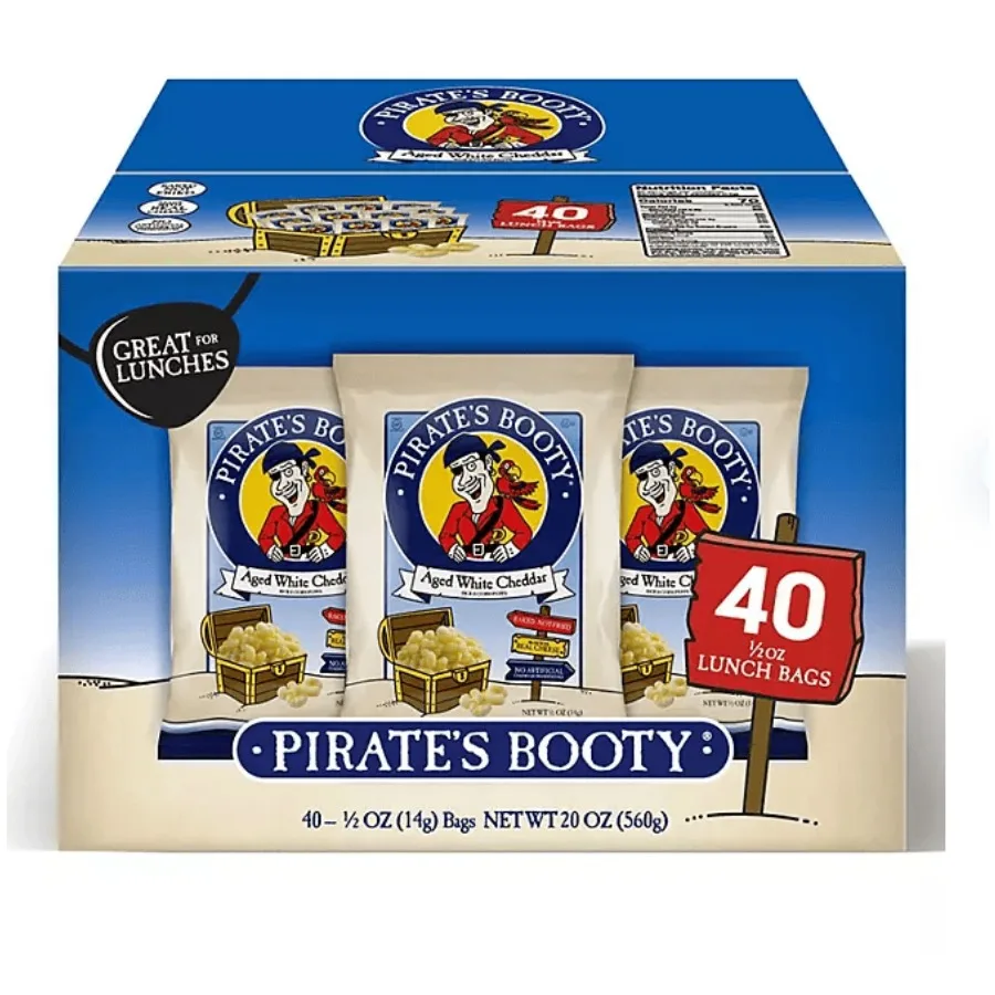 

Pirate's Booty Aged White Cheddar Puffs 0.5 oz. 40 pk.