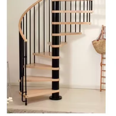 Customization Ace North American Spiral Staircase Modern Interior Staircase Wooden Steps Indoor Spiral Stairs