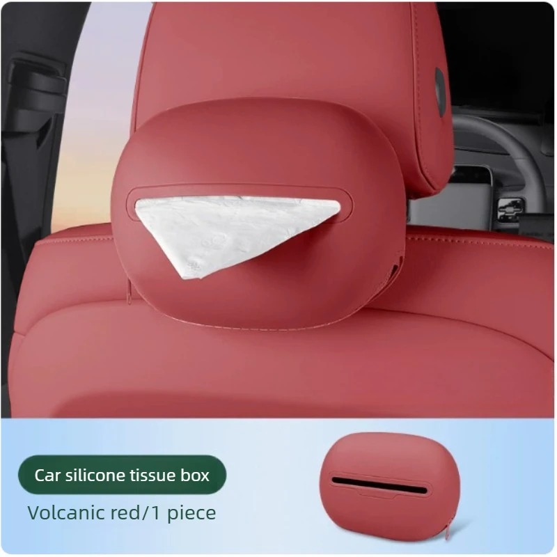 Car Tissue Box For Lincoln Nautilus/Corsair/Aviator Car Seat Armrest Box Style Paper Drawing Car Silicone Tissue Bag Accessories