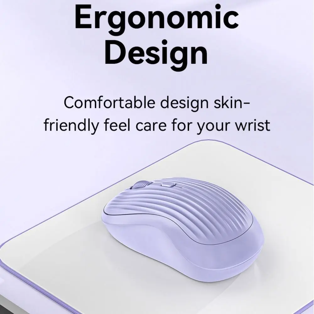 Fashion Sensitive Dual Mode Mouse Silent Ergonomic Wireless Mute Mouse Type-C Lightweight Rechargeable Computer Mouse Notebook