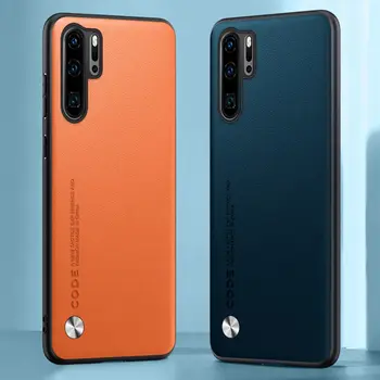 Lyxigt PU-läderfodral till Huawei P30 Pro Baksida Matt Silikon Fullt Skyddande Telefonskal till Huawei P30 P30Pro Skal 6 best sales Huawei p30 pro case - №5