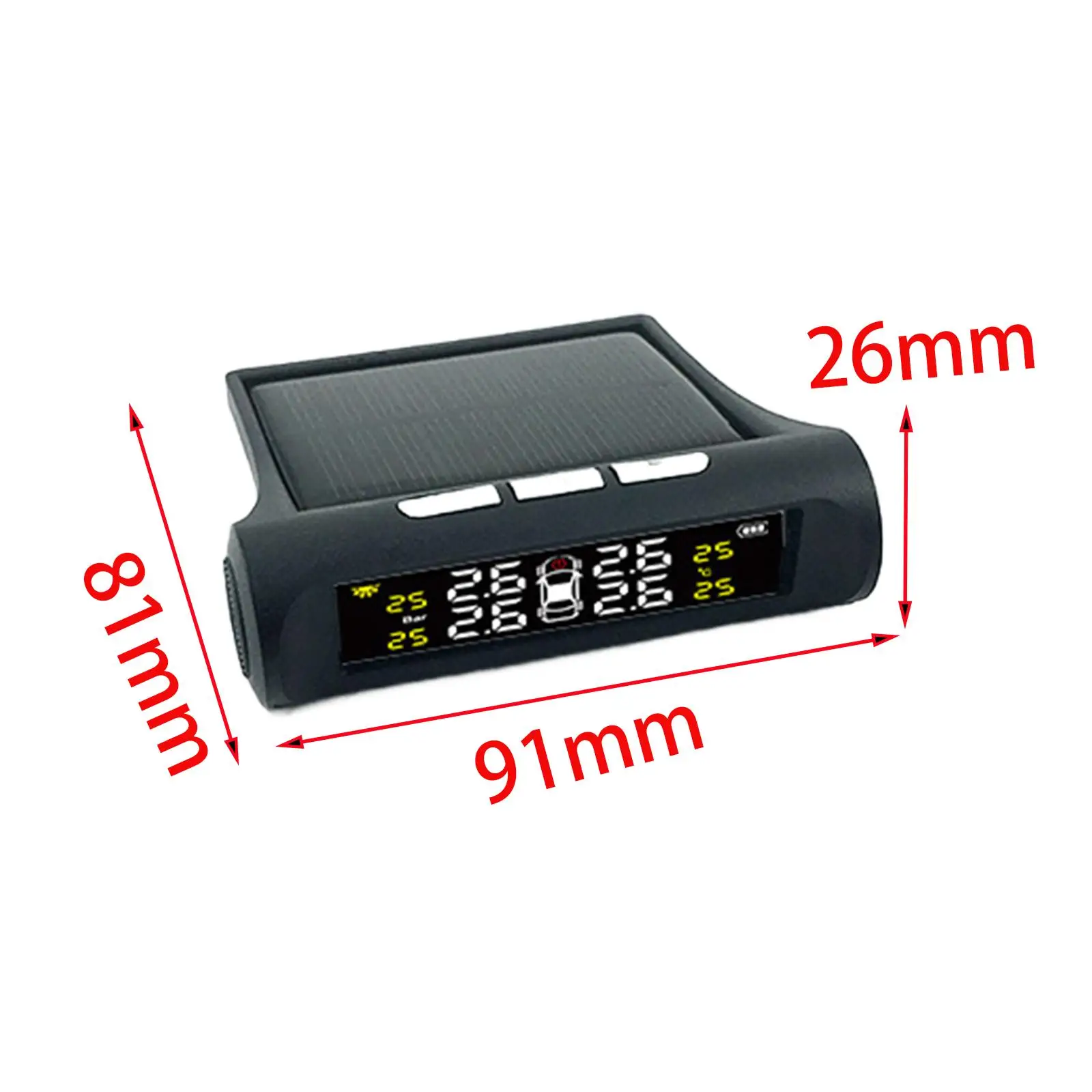 Tire Pressure Monitor with Visual and Audible Alerts Practical Tire Protector for RV Trailer Truck Real Time Monitoring