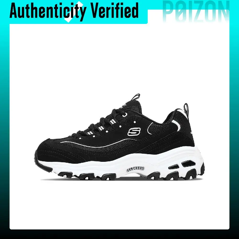 Skechers D'Lites 1.0 Lightweight Height-Increasing Low-top Chunky Sneakers Women's Black 13148-BKW