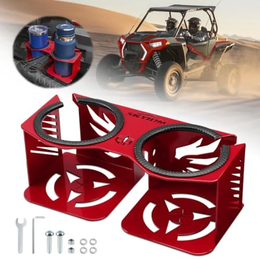 

Cup Holder for Grab Bar Passenger Grab Handle Drink Holder UTV Cupholder Compatible with Polaris RZR XP 1000/XP Turbo/800/900 2