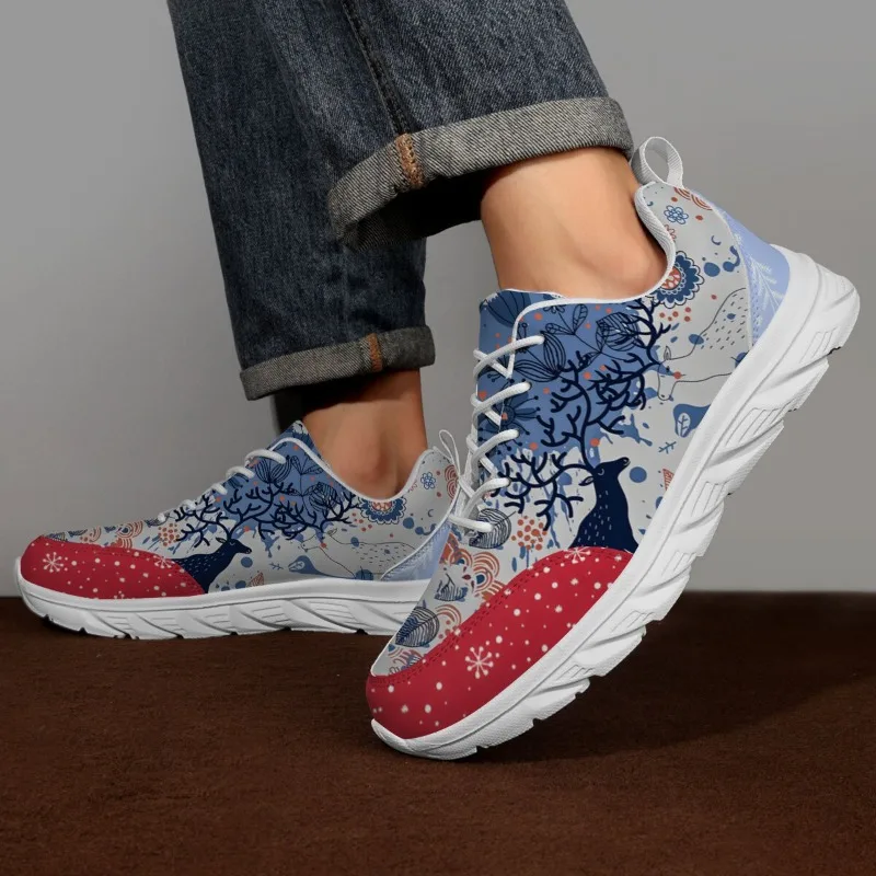 أحذية رجالية عصرية لعيد الميلاد أحذية رياضية كاجوال أحذية رجالي للجري أحذية تدريب للمشي في الهواء الطلق أحذية رياضية مسطحة للرجال