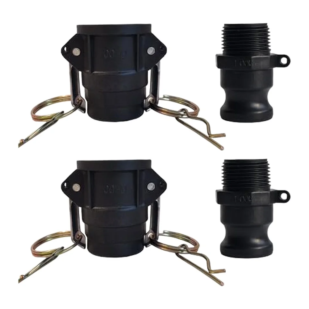 Polypropylene Camlock Fittings Pipe Fitting 1.5 Inches Polypropylene Hose Fitting Water And Oil Transfer Tool-Free Installation
