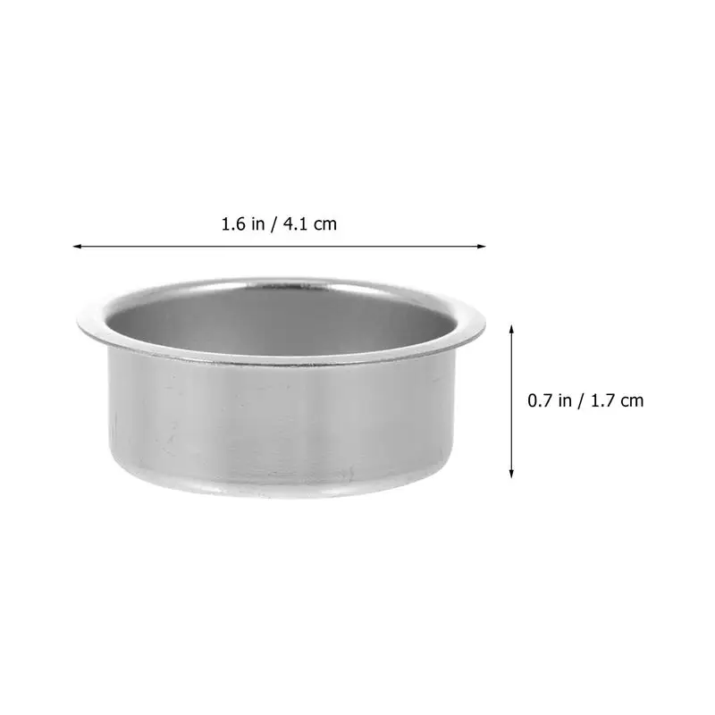 4pcs Holder Iron Cups Aromatherapy Cup Metal Tins Wedding Centerpieces Tealight Base 41x41x17MM Random Color