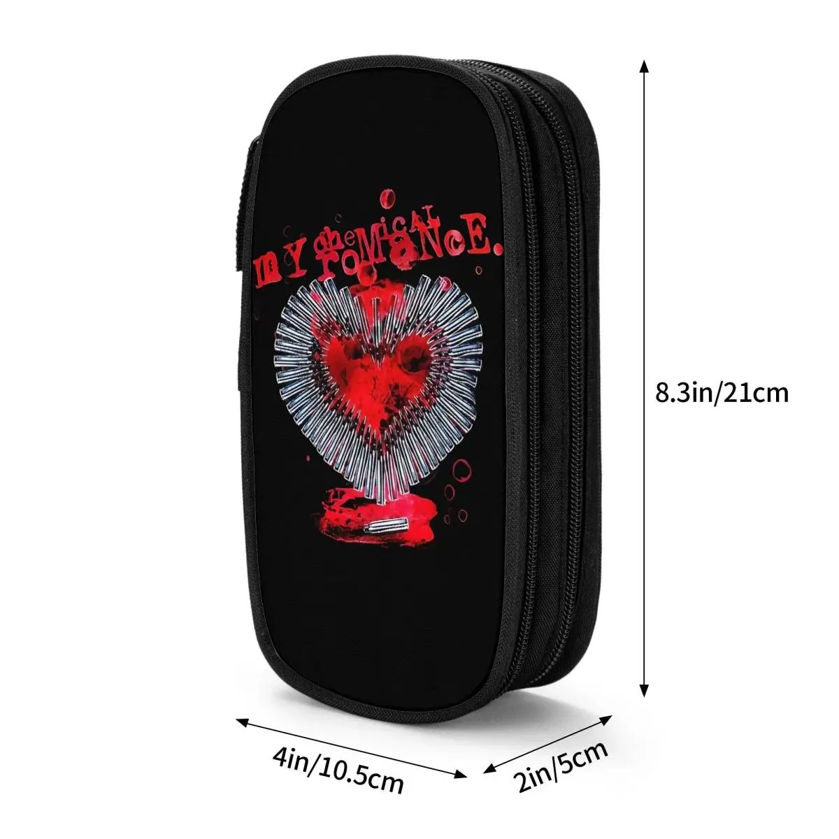 Imagem -06 - Estojo para Lápis Mcr Band Punk Rock Bolsa de Armazenamento Grande Estojos my Chemical Romance Caneta para Menino e Menina Acessórios Escolares