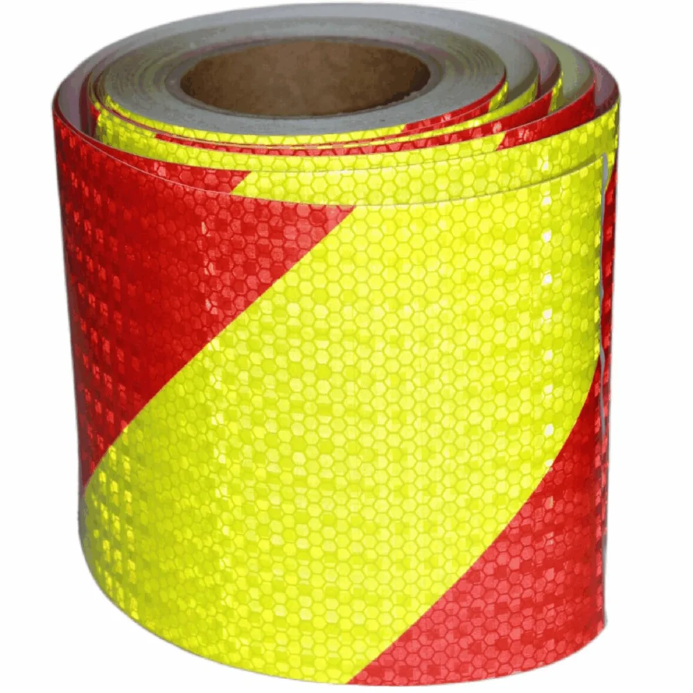 Ruban de coulée auto-sergé imperméable, jaune structurels ent, rouge, réflecteur extérieur, autocollants pour véhicule et camion, 4 po x 33 pi