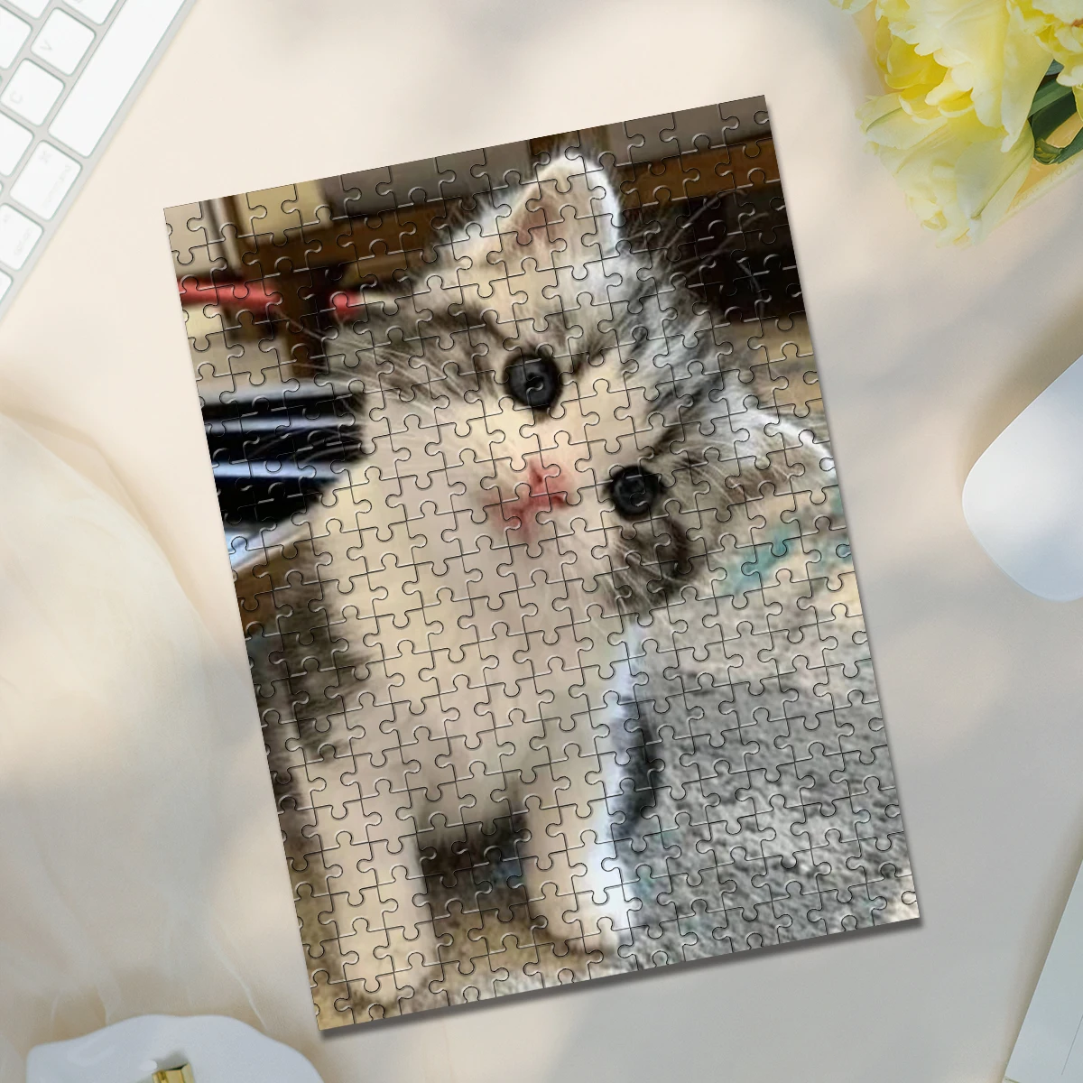 ตัวต่อรูปภาพสัตว์เลี้ยงแบบกำหนดเอง 35/300/500/1074 ชิ้น ของขวัญวันวาเลนไทน์ตกแต่งบ้าน ของขวัญสุดพิเศษและเป็นเอกลักษณ์