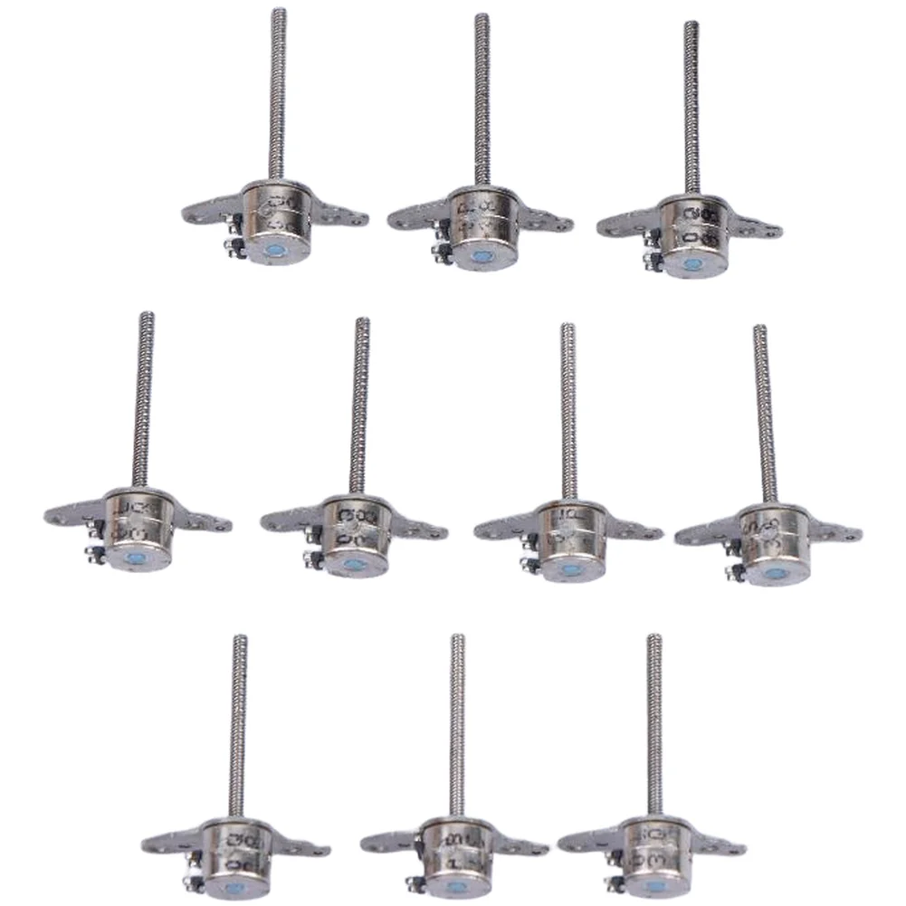 10PCS 6mm Linear Screw Stepping Motor 2 Phase 4 Wire Stepper With Long Shaft For Camera Lens Adjustment Tool Accesory