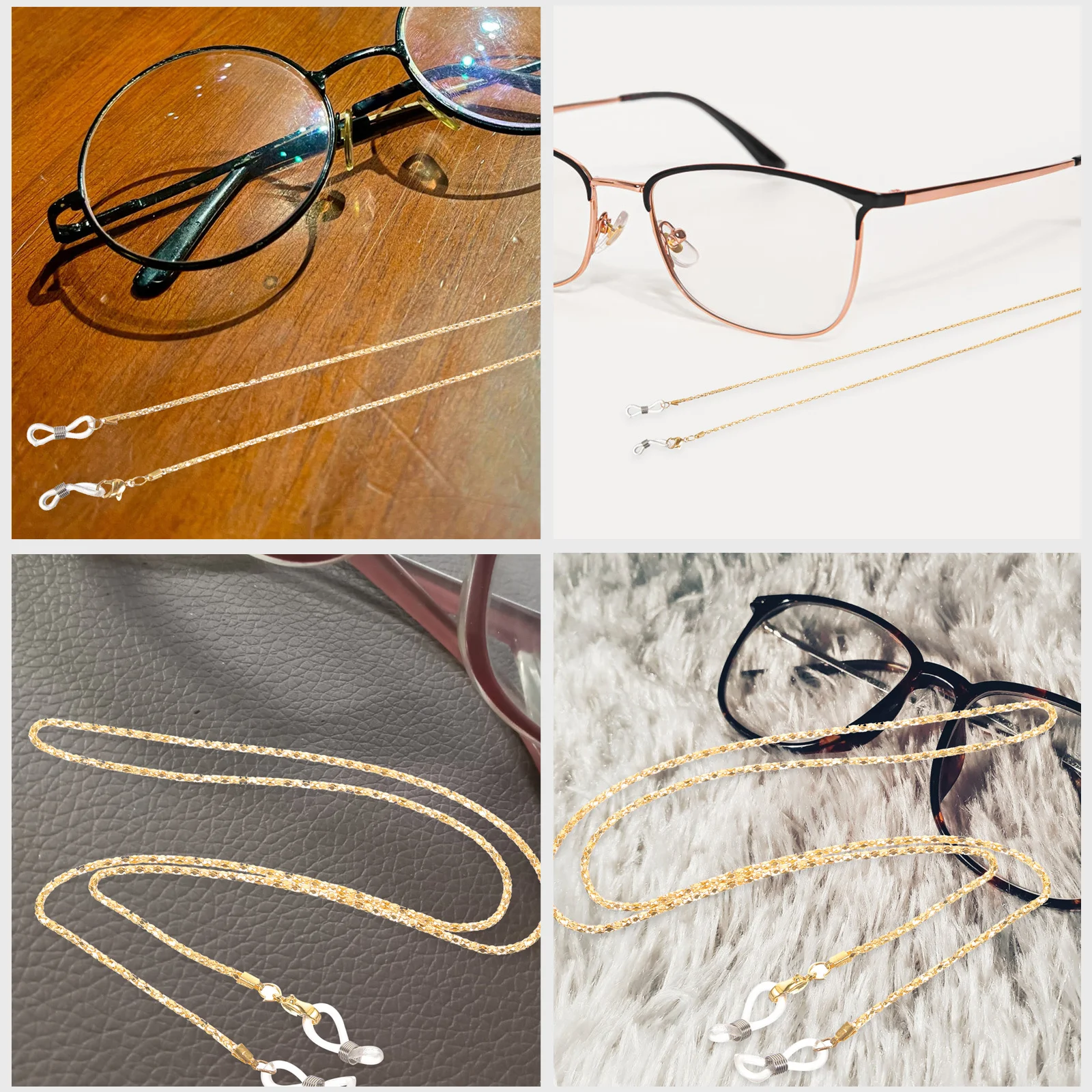 

Chain Alloy Eyeglass Neck Strap Lanyard Holder For Sunglasses Eyewear Personalized Chain Retainer Golden Bz1307